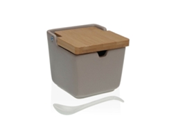 Açucareiro Versa Cinzento 8,8 X 8,5 X 8,8 Cm Cerâmica