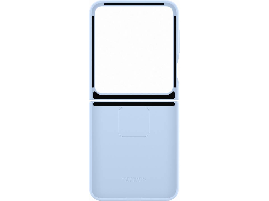 Capa SAMSUNG de Silicone com Anel Z Flip 7 FE / Z Flip 6 (Azul Claro)