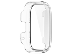 Capa Protetora, Compatível Com Redmi Watch Active/ 3 Lite, Branca E Transparente