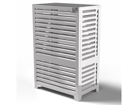 Cobertura Da Bomba De Calor - Big Blade - Branco - De Chão Tamanho Vl (l 105cm - A 158cm - P 64cm) - Box Air Klima