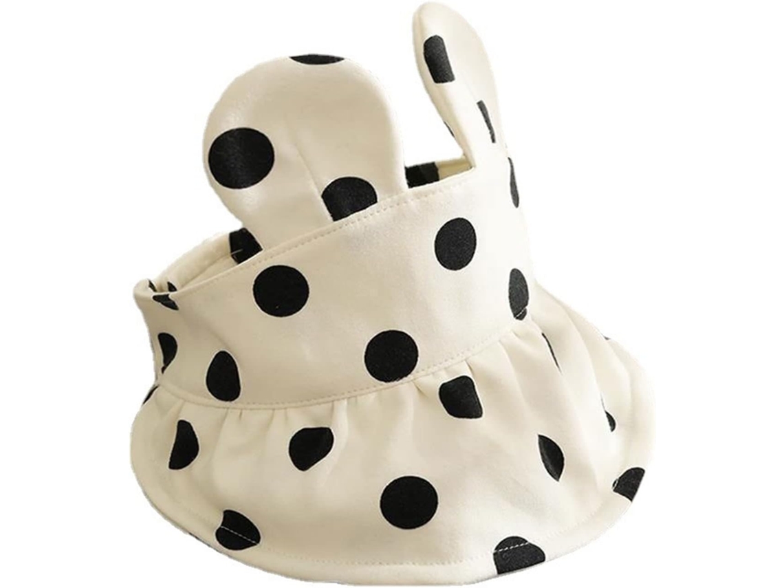 Chapéu De Algodão Vazio Para Meninas, Redondo, Branco, Tamanho Único