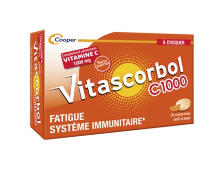 Vitascorbol C1000 20 comprimidos mastigáveis VITASCORBOL