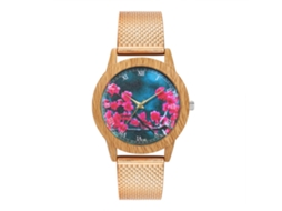 Reloj De Cuarzo Unisex Zhoulianfa De Moda Y Ocio Color Oro Rosa