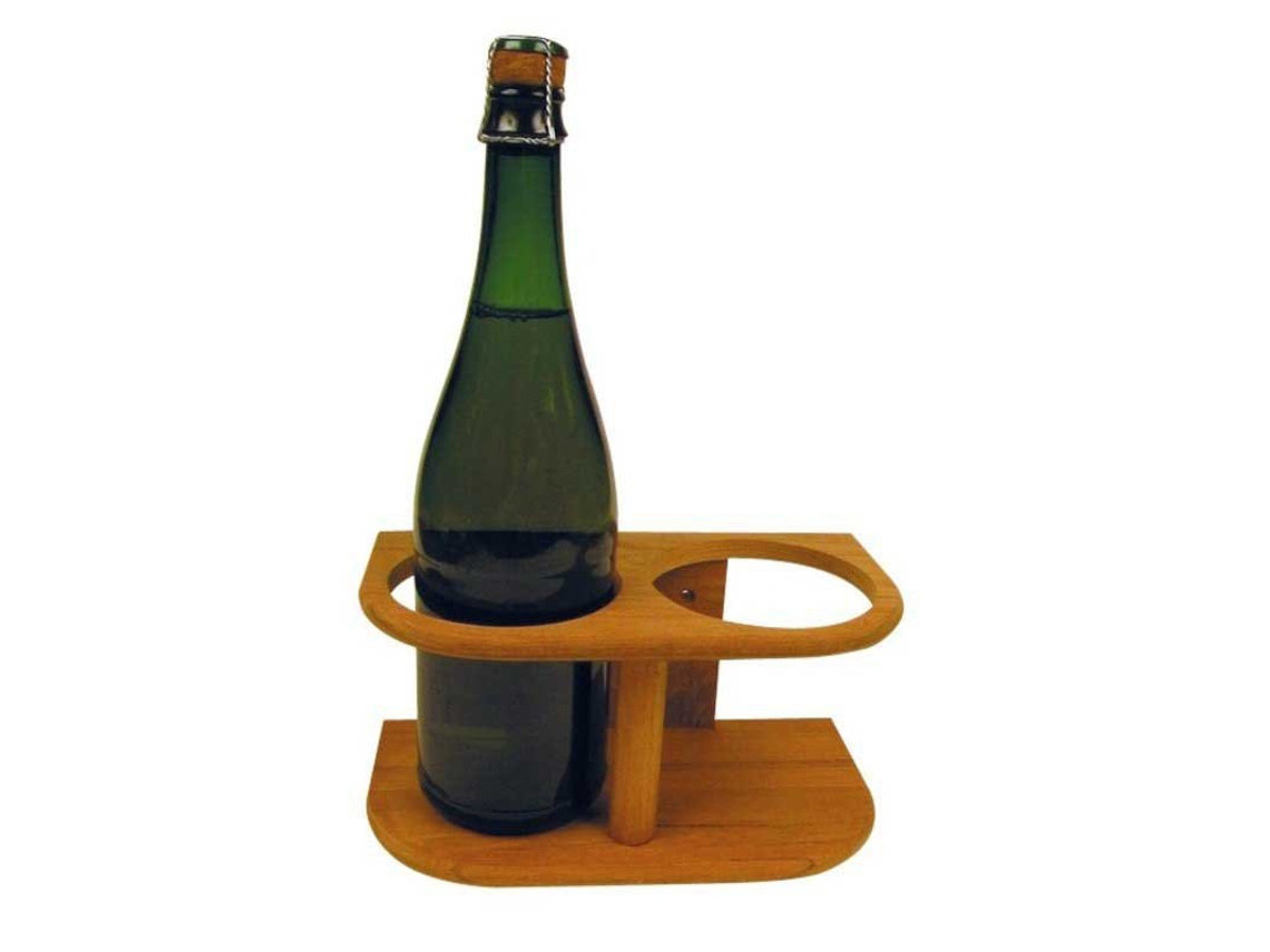 Suporte para Garrafas 2 Castanho 95 Mmbamboo