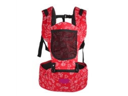 Mali porte bebê Newborn com Assento para Nádegas Respirável Ajustável 3 Posições Mochila Vermelha