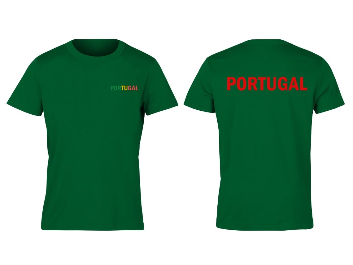 T-shirt TOPBRANDS Portugal Fanático Verde (L)