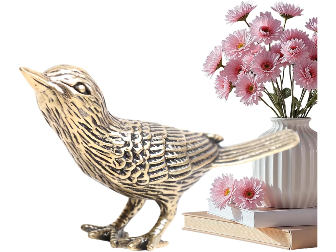 Estatuetas De Pássaros Em Latão Vintage | Estatuetas De Animais
