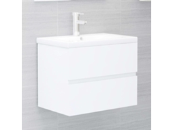 Vidaxl Armário De Lavatório 60x38,5x45 Cm Derivados De Madeira Branco