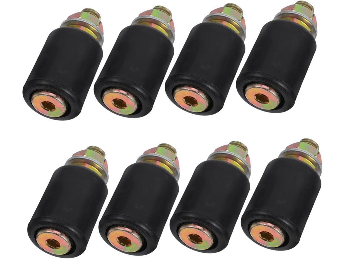 Healeved 8 Roletes Guia De Nylon Para Portão Deslizante Com Roda Ranhurada Em U, Movimento Suave E Estável, Fácil De