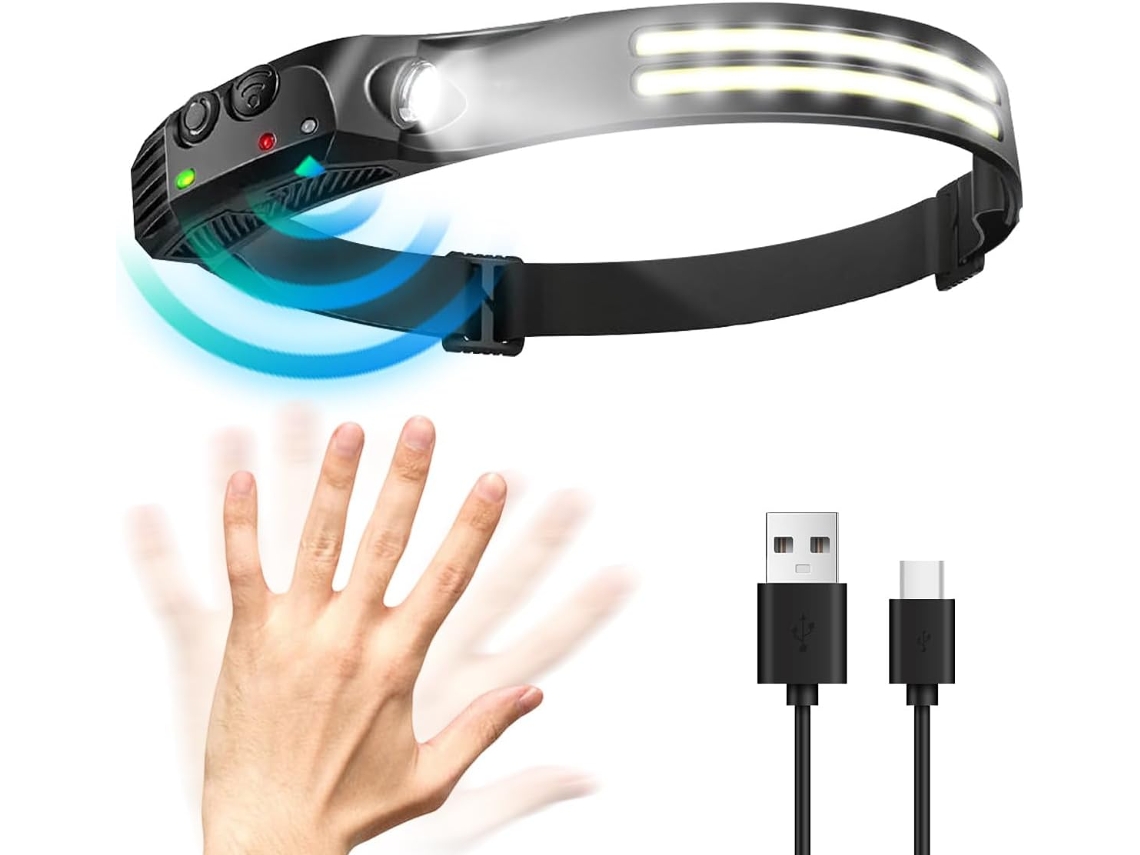 Lanterna de Cabeça LED Recarregável 1200 Lúmens IPX4 BRILVIBERA