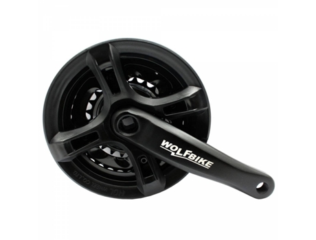 Pedaleira de Alumínio com Protetor Eixo Quadrado WOLFBIKE Accesorios