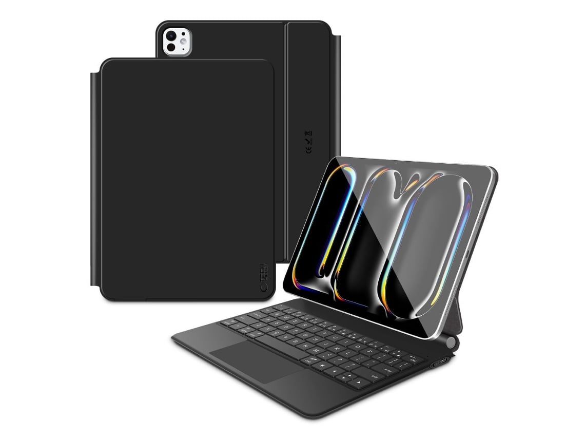 Capa Protetora Inteligente TECH PROTECT Com Teclado Magnético Para Ipad Pro 13” 7 8