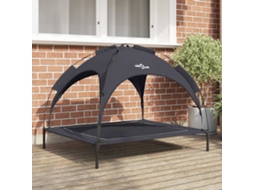 Vidaxl Cama Para Cachorro Manual Preto 104 X 86 X 84,5 Cm Aço