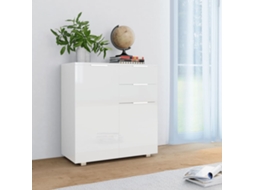 Aparador Em Contraplacado 71x35x80 Cm Branco Brilhante Dkd Home Decor