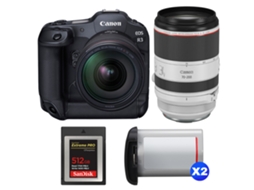 Eos R3 + Rf 24 70mm F/2.8 L Is Usm + Rf 70 200mm F/2.8 L Is Usm + 1 Sandisk 512gb Extreme Pro Cfexpress Type B + 2 Canon L + Ebook Pricedirect CANON