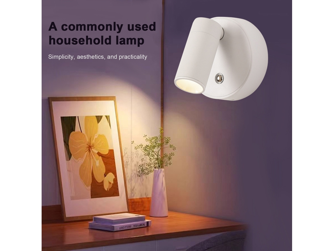 Lâmpada de Parede Magnética Dimmable com Controle por Toque | S/MARCA