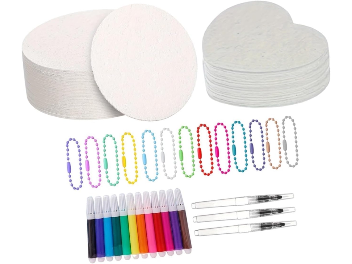 Conjunto De Tinta Texturizada Em Espuma Com Marcadores Para Uso Em