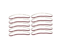 Conjunto de 10 Lixas Cinta Óxido Alumínio para Lixadeira, 533 X 9 Mm BRILVIBERA (granulometria 800)