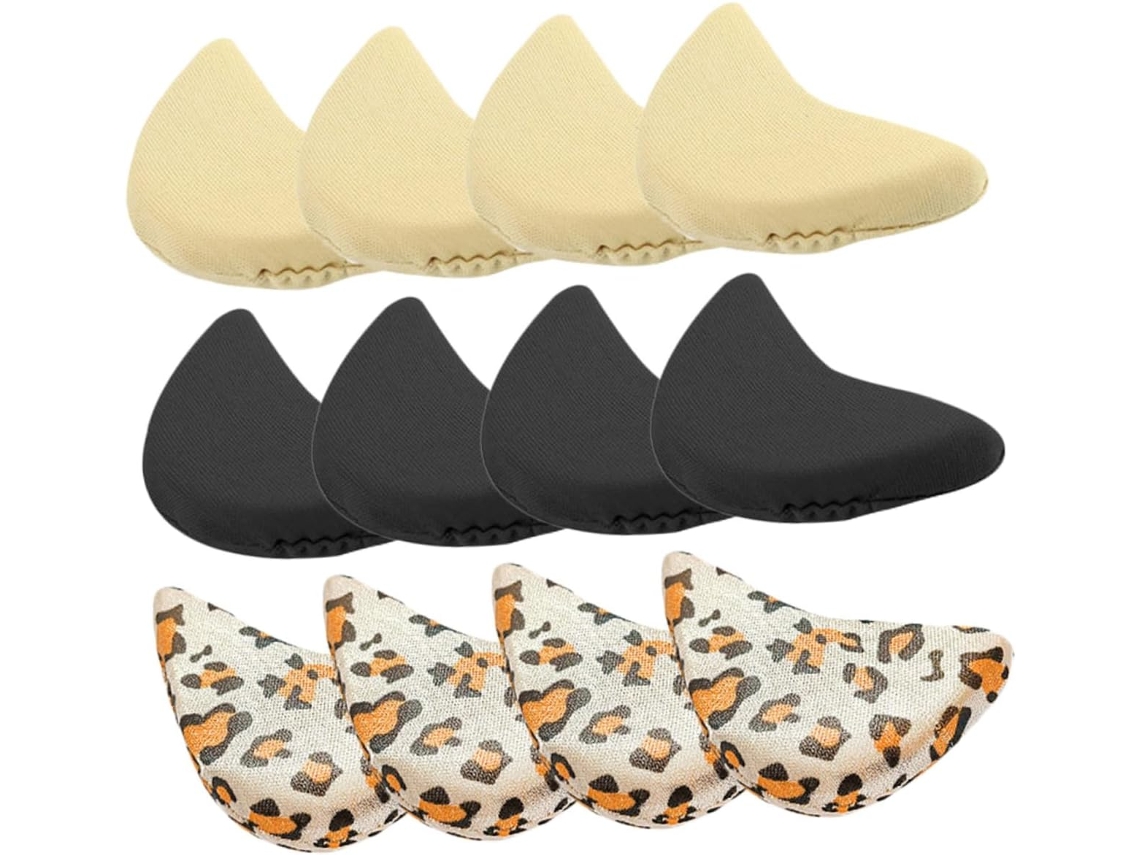 Pares De Palmilhas Para Sapatos Salto Alto Femininos, Com Enchimento De Esponja Para Ajuste Da Ponta Do Sapato