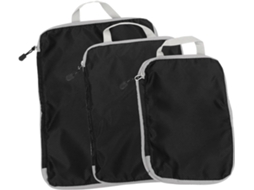 Conjunto De 3 Sacolas Organizadoras De Viagem Para Roupas E Objetos Pessoais