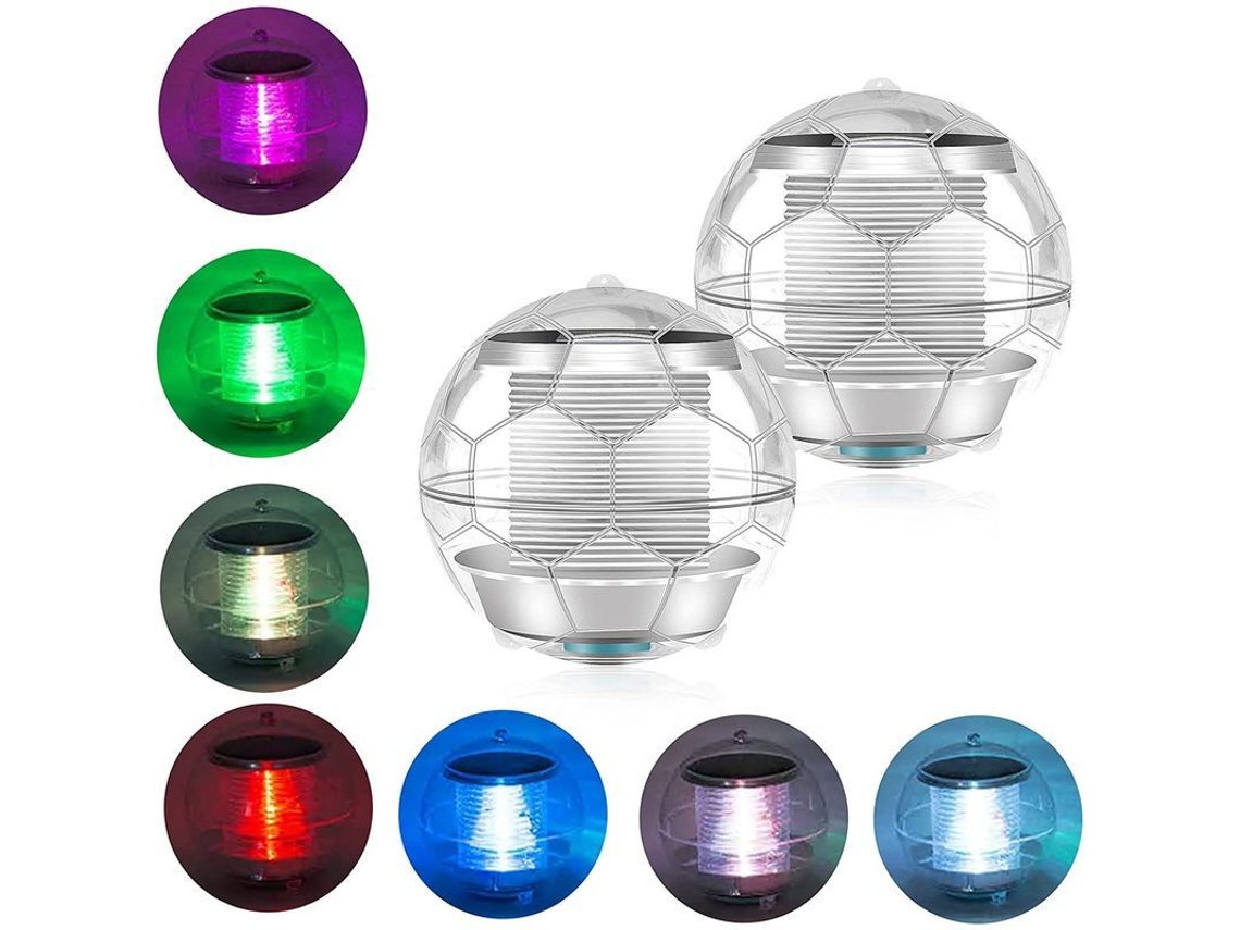 Luz Solar Nova Line para Piscina, LED Submersível, 7 Cores, Para Jardim e Decoração Exterior