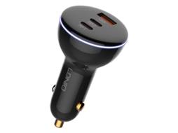 Carregador de Carro 160w, Conversor Isqueiro 3 Portas, Kit Carregador Veicular com Carregamento Rápido CHABERLU