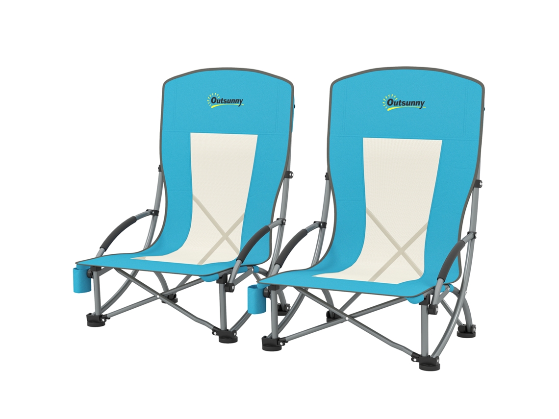 Cadeiras de Camping (klappbar com Apoio para Bebida)