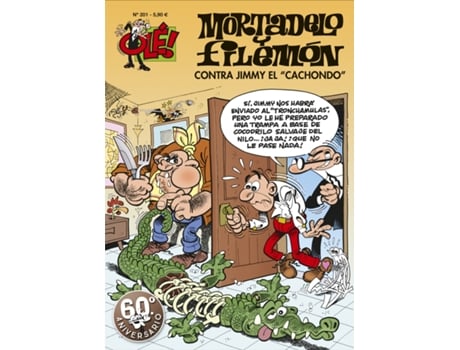 Livro Contra Jimmy «El Cachondo» (Olé! Mortadelo 201) de Francisco Ibáñez (Espanhol)