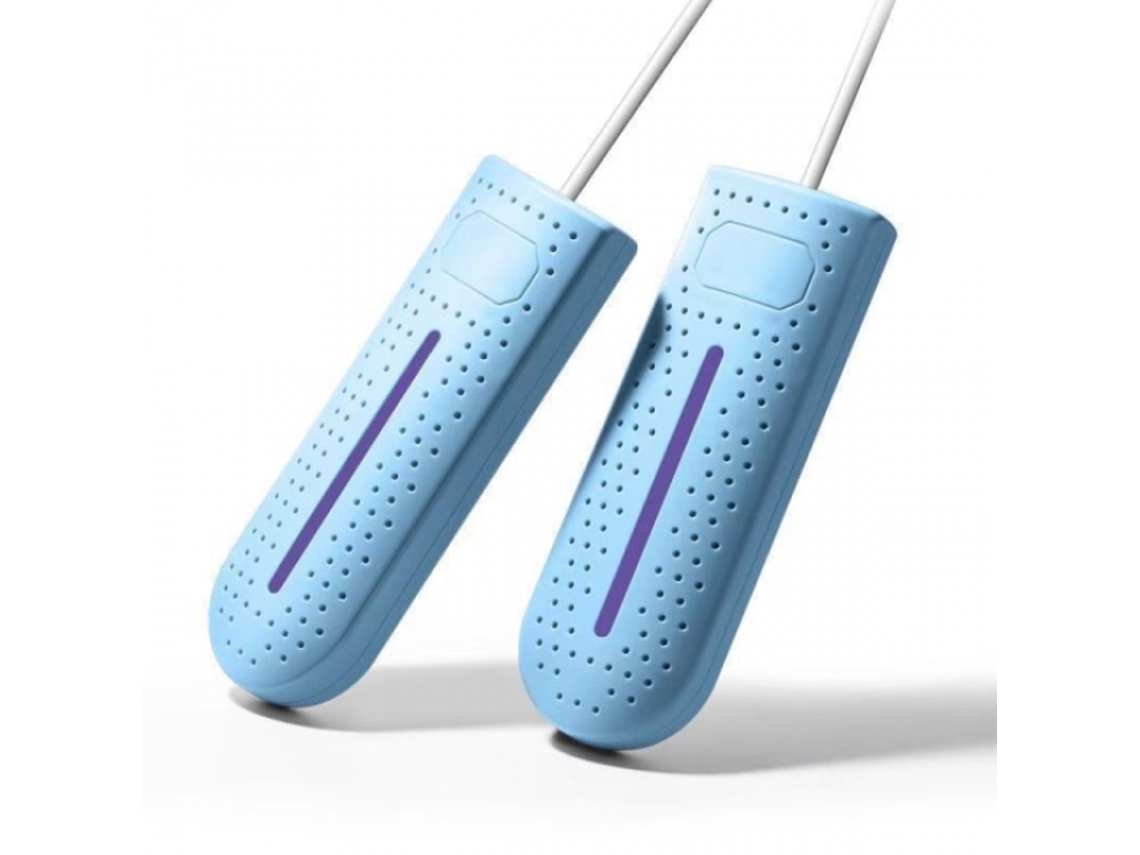 Pc Secador De Sapatos Elétrico Azul De Uma Peça Com Temporizador, Para Secar Calçado Com Controlo Prático Do Tempo De Funcionamento
