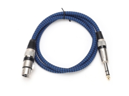 Lurelia Cabo Xlr 6,5 Mm 20 M 65,6 Pés, Balanceado Cobre Ofc, Para Microfones, Mixer, Amplificador E Colunas Ativas