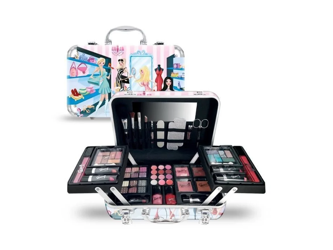 Conjunto de Presentes de Estojo de Maquiagem Estojo de Maquiagem de Coleção de Moda 64 Peças