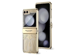 Capa De Celular Fosca Galvanizada Com Asas De Anjo Para Samsung Galaxy Z Flip5