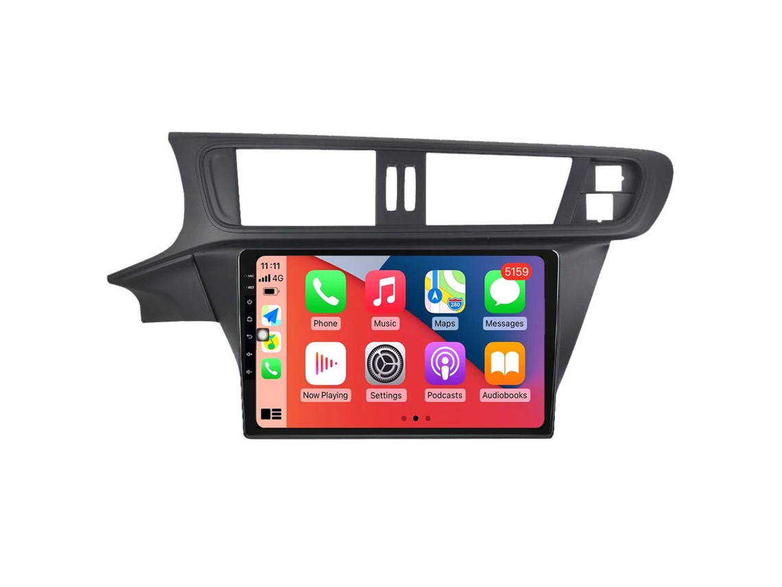Auto Rádio Carro Bluetooth Autoradio 8GB RAM 128G ROM CarPlay Navegação GPS Ecrã Táctil RoverOne para Citroen C3-XR C3XR 2010-2018  