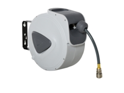 Carretel Ar Automático Durhand 15m, Suporte Parede 180°, Cinza