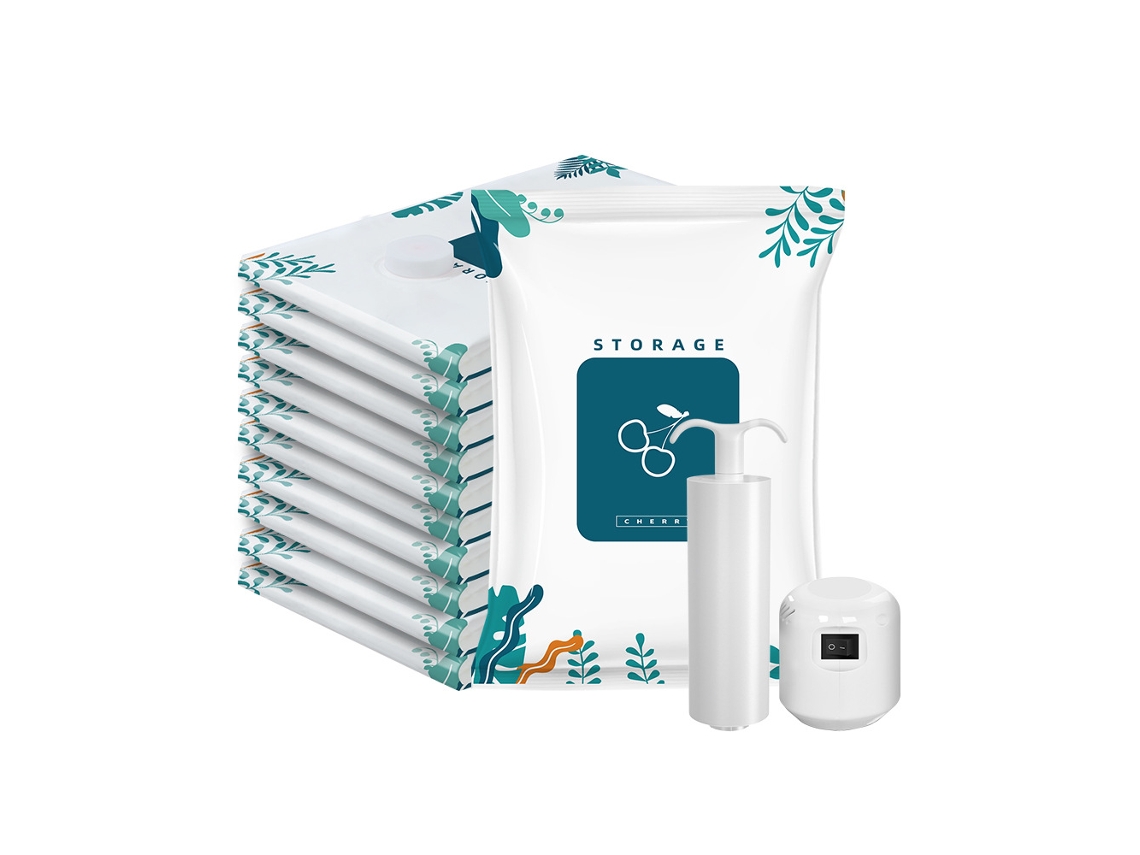 Conjunto De 10 Sacos A Vácuo Para Embalagem Roupas, Armazenamento Cobertores, Barracas, Viagens E Mudanças.