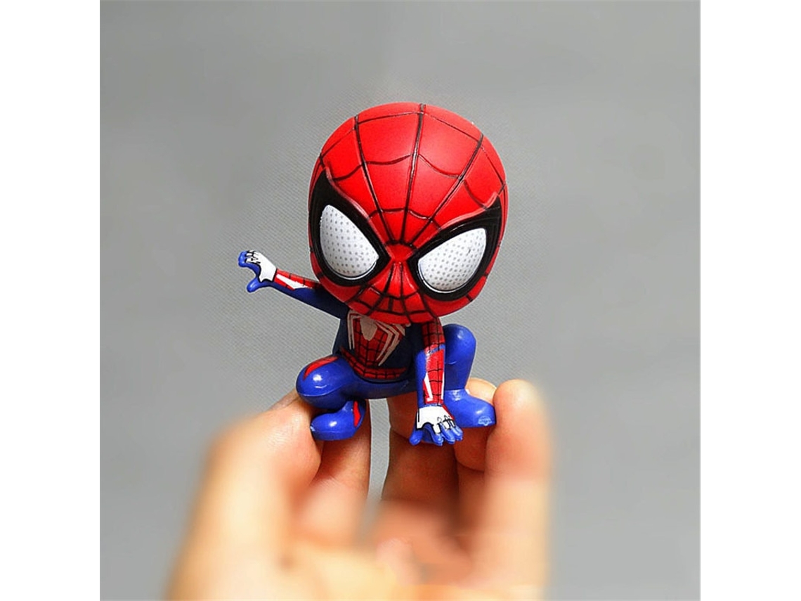 Figura GAATPOT 8Cm Disney Spiderman Pvc Action Toy Figures Cartoon Anime Marvel Hero Model Doll Cute Kawaii Childer Kids Toys Birthday Gift