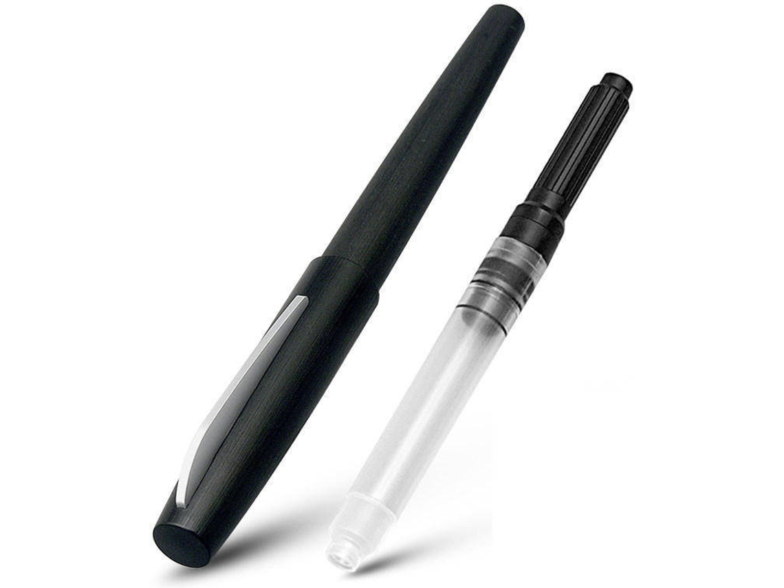 Caneta de Tinta Permanente CHAOCUANG Com Cartucho (Preto - PC)