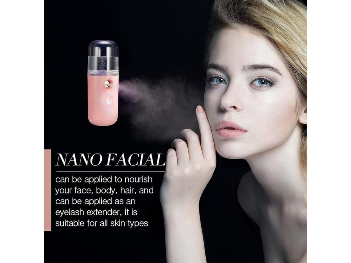 Pulverizador Nano Facial De 2 Pacotes 30ml Mini Umidificador Facial Portátil Usb Recarregável Máquina Portátil De Cuidados Com A Pele Para H Yizhood