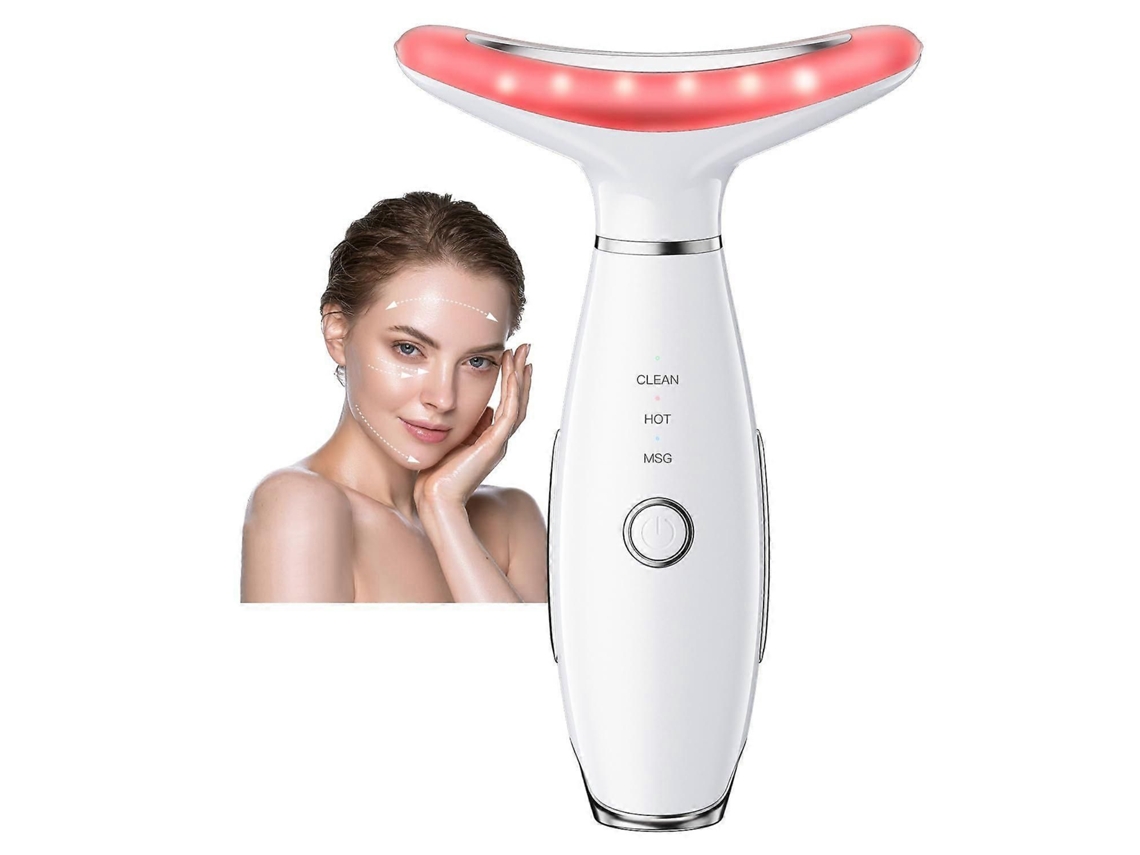 Massageador Facial e para Pescoço, Portátil, Ferramenta de Modelagem com 3 Modos, Massag Eador GOKOCO