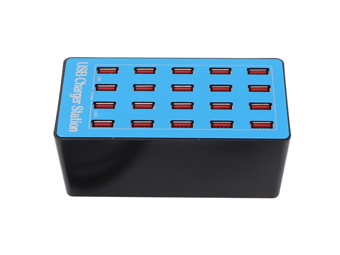 Estação de Carregamento USB EOOCOO com 20 portas e 100w
