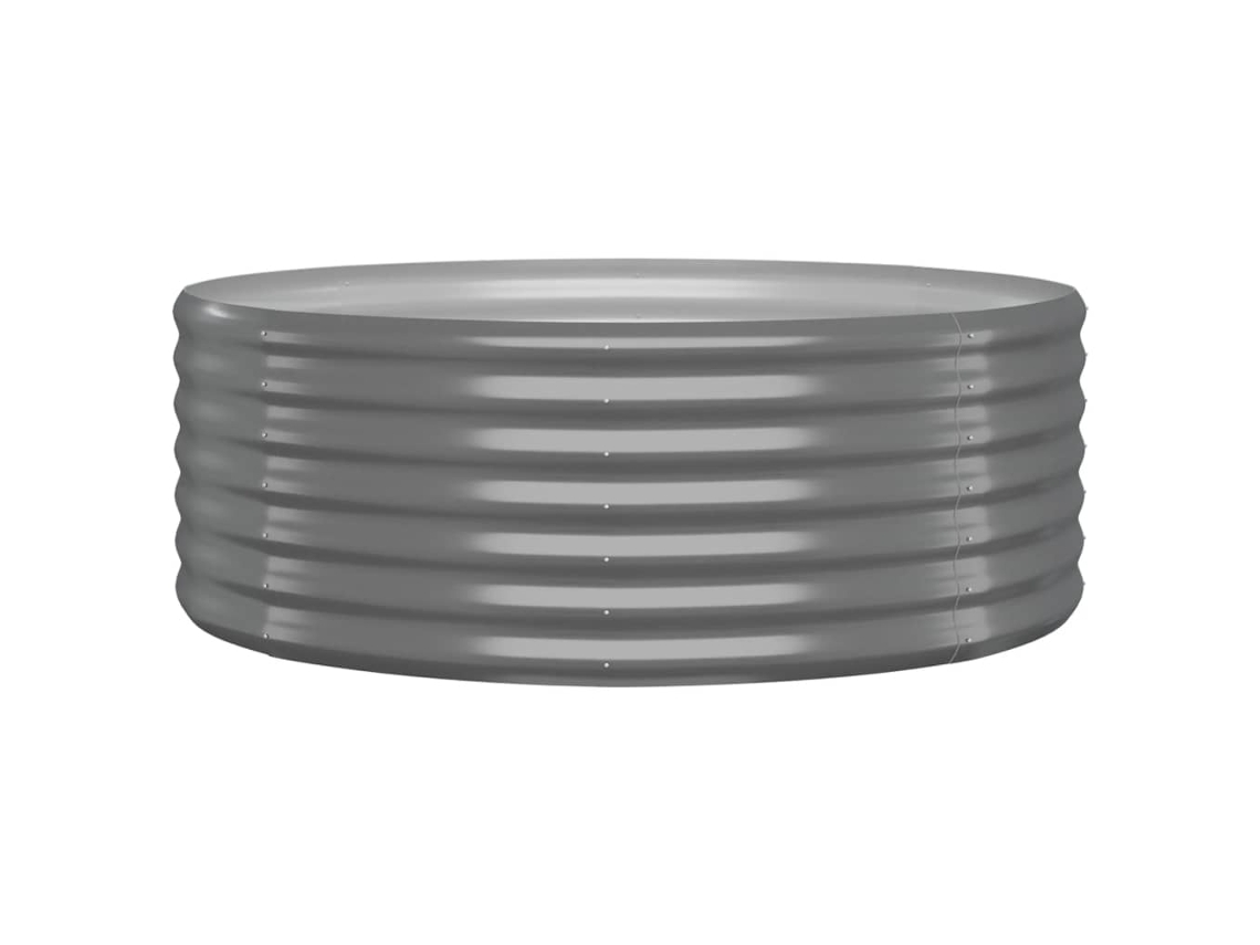 Garden Raised Bed, Garden Raised Beds Vidaxl Cinzeto Aço (100 X 100 X 36 Cm)