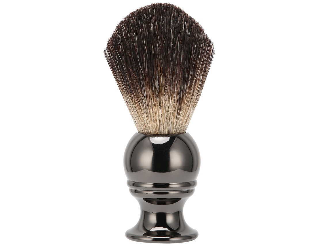 Pincel De Afeitar Portátil Acero Inoxidable Para Hombre
