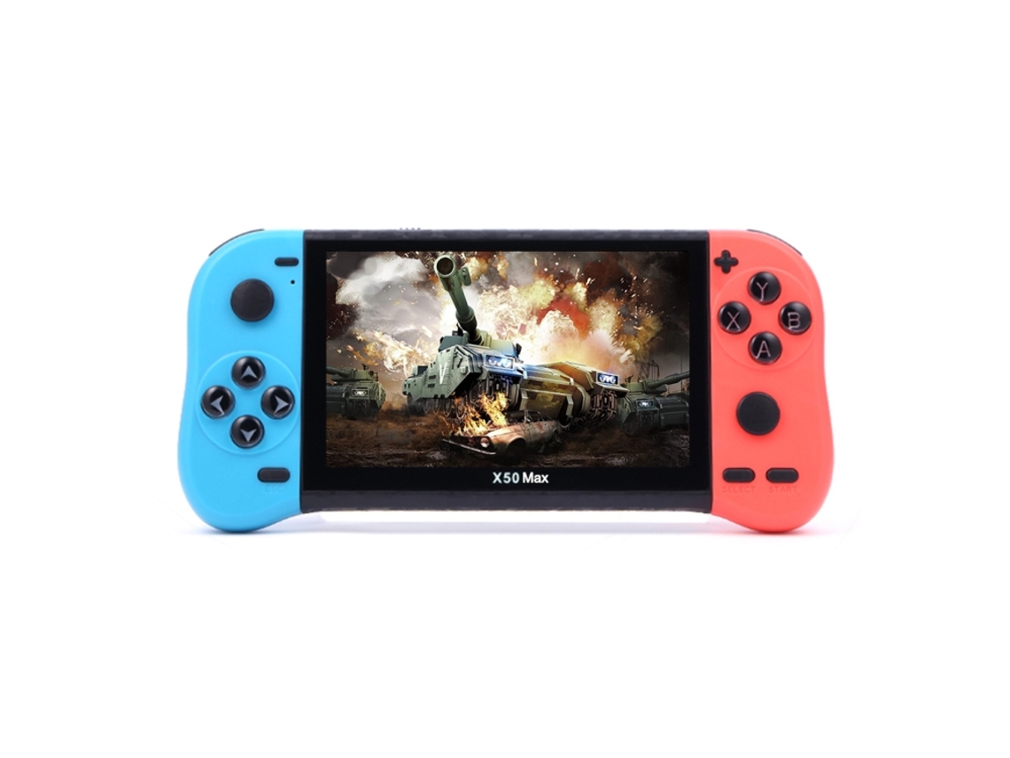 Consola de Jogos Portátil X50 Max com Tela de 5.1 Polegadas, Multimídia e 6000+ Jogos XIAOMOYU