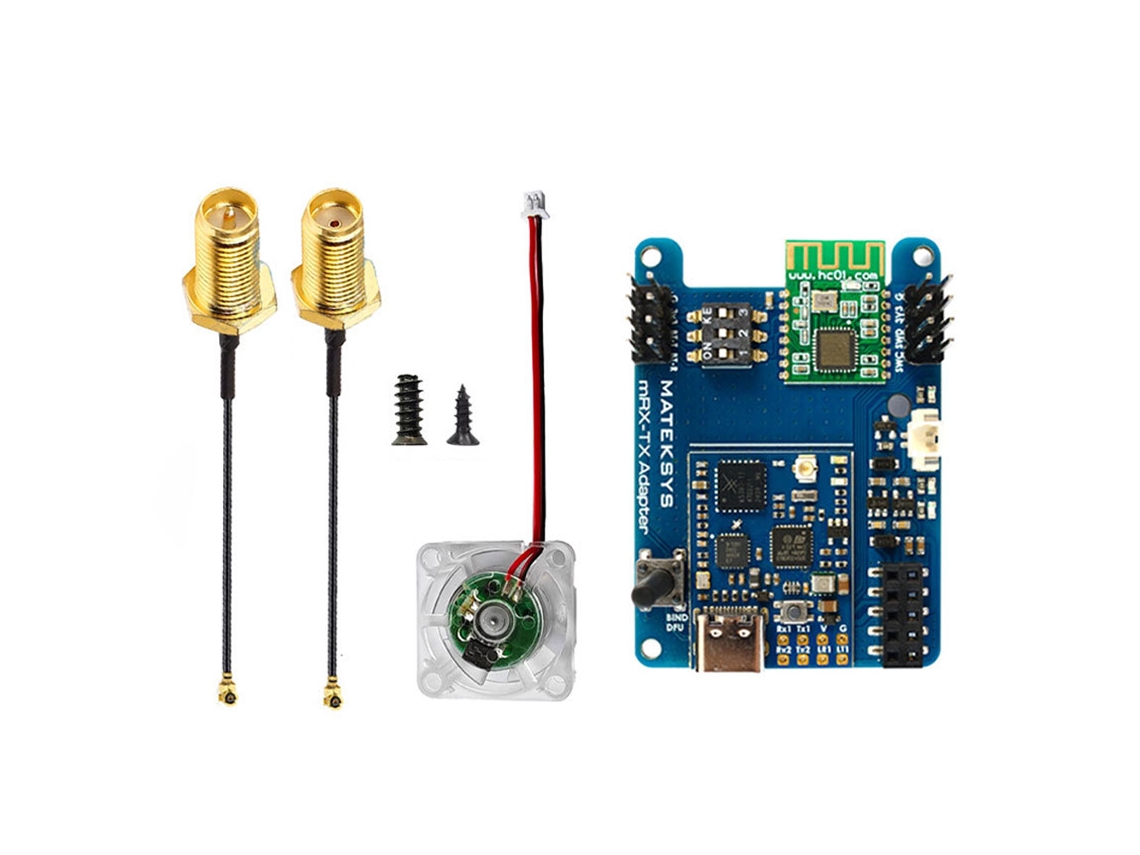Kit Receptor/módulo Transmissor Matek Systems Mr24 30 tx Mlrs Mavlink 2.4ghz para Drones Fpv MDUG (azul)