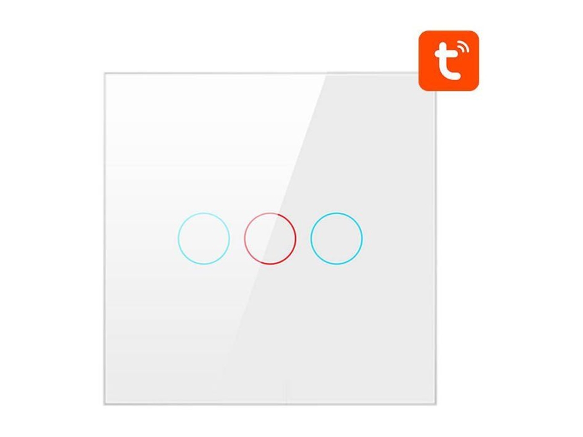 Interrutor Inteligente Avatto Zts02 Eu W3 Zigbee 3 Vias Branco