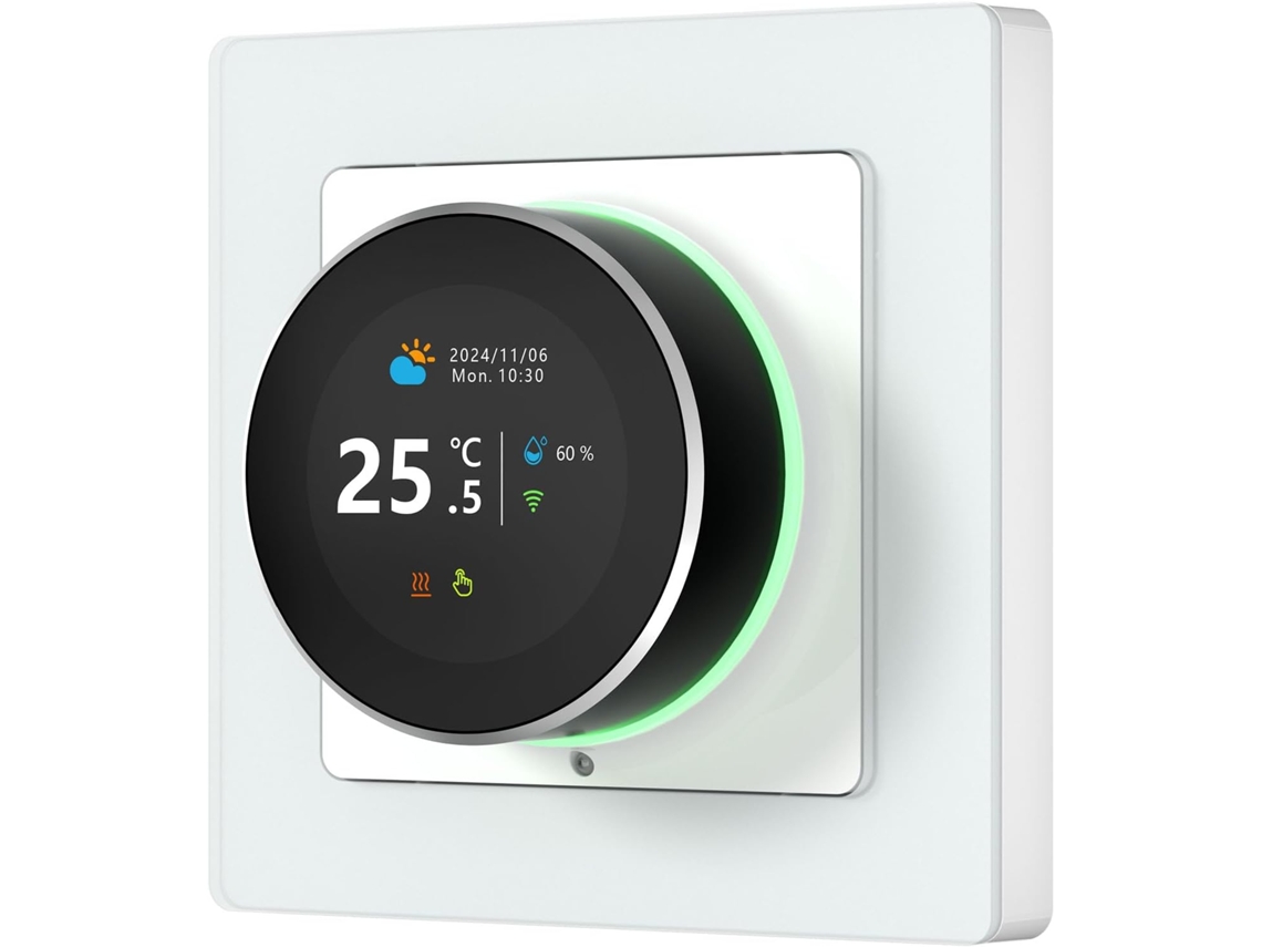 Termostato Inteligente Wi-fi Com Botão Giratório Bidirecional, Tela Tft De 1,81 Polegadas E Função Programável.