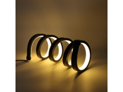 Abajur Espiral com Brilho Ajustável e 3 Núcleos de LED - Luminária Noturna para Decoração de Sala de Estar