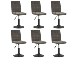 Dining Chair, Dining Chairs Vidaxl Cinzeto Veludo (n/a)