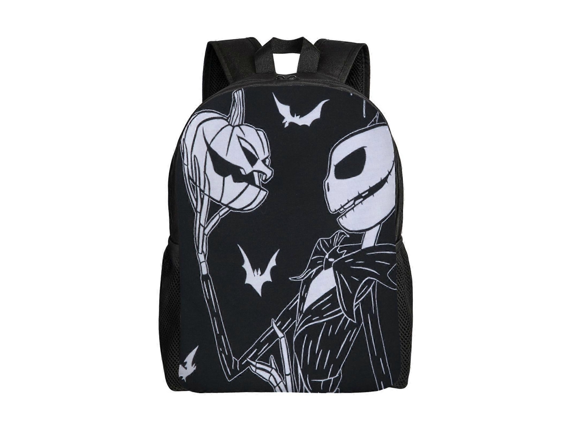 Mochila O Estranho Mundo De Jack D304 Para Escola E Trabalho, Leve E À Prova Dágua, Mochila Estilosa Para Estudantes E Adultos N304 Olysi Shop