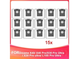 Sacos De Pó De Substituição Compatíveis Com Aspirador Robô X40/ X40 Pro/ X30 Pro Ultra/ L10s Pro Ultra._ozo